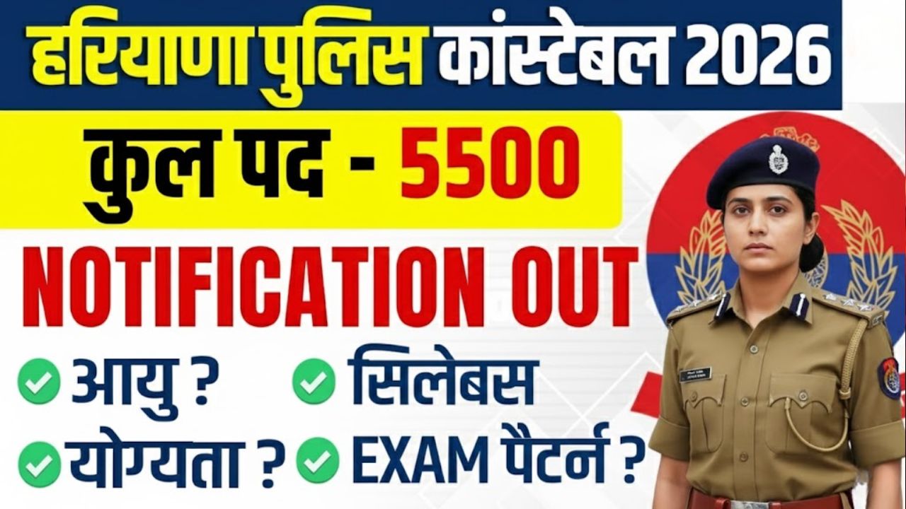 Haryana Police Constable Recruitment 2026 