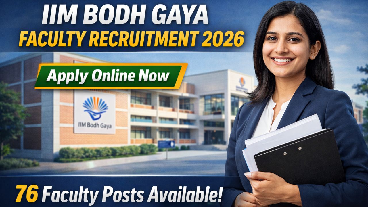 IIM Bodh Gaya Faculty Recruitment 2026
