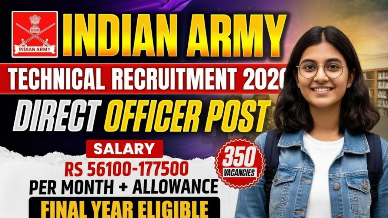 Indian Army SSC Tech Men Recruitment 2026 Indian Army SSC Tech Men Recruitment 2026