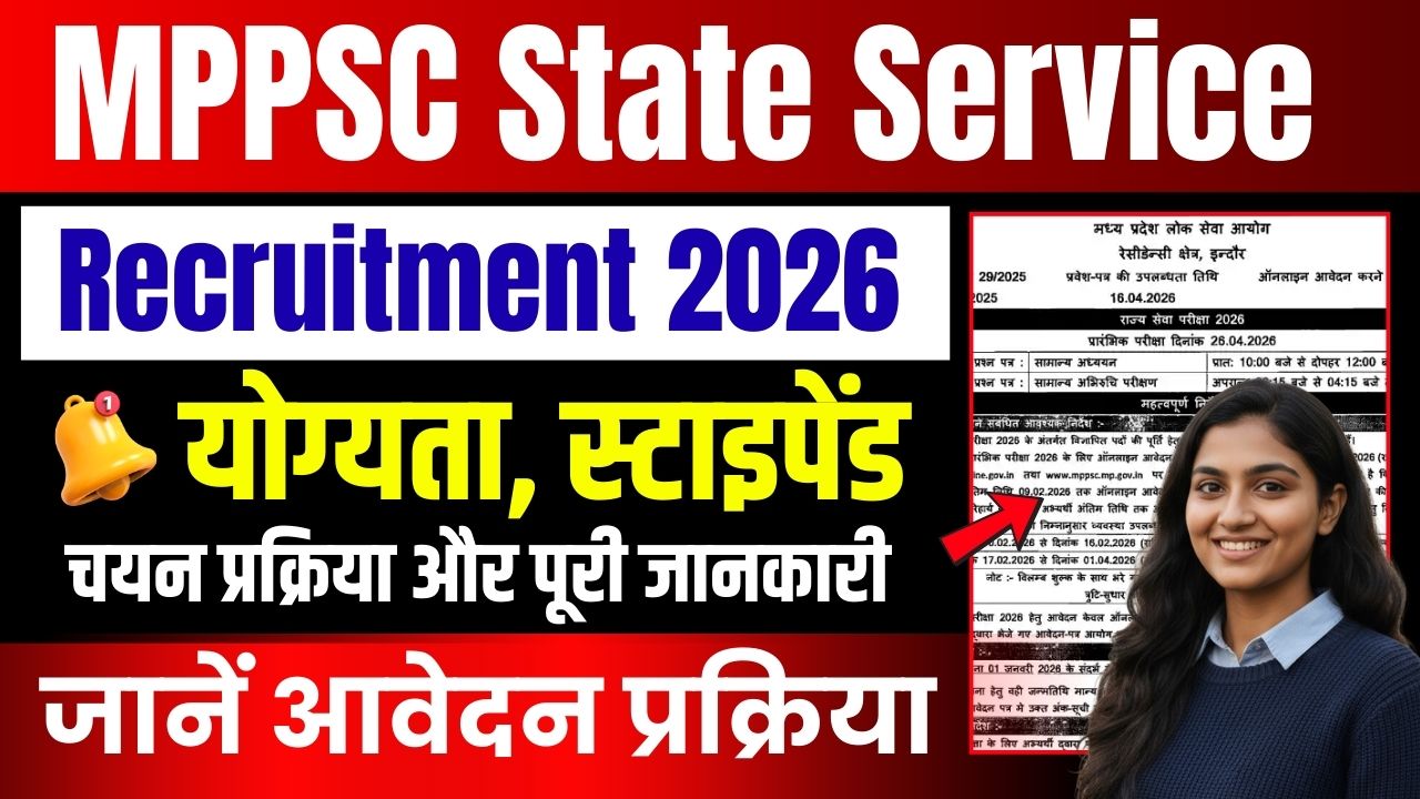 MPPSC State Service Recruitment 2026