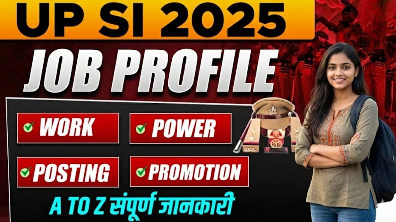 UP SI Job Profile Guide 2025