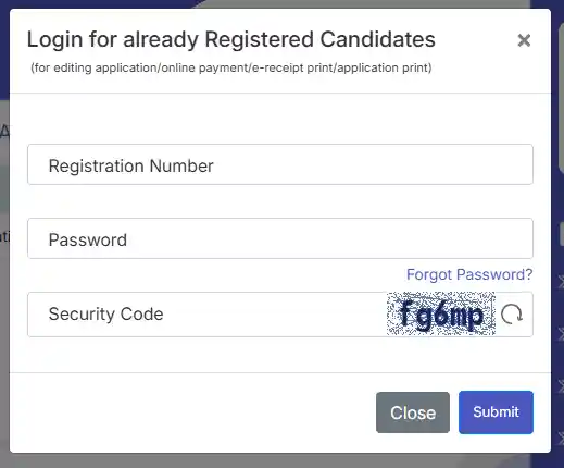 Login option for RBI Office Attendant Recruitment 2026