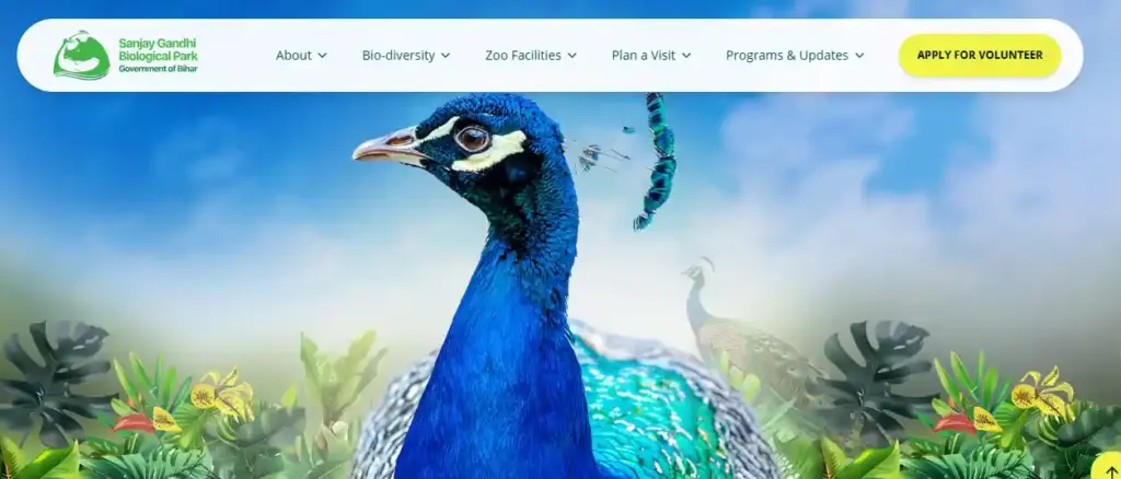 Patna Zoo official website image for Patna Zoo Vacancy 2026