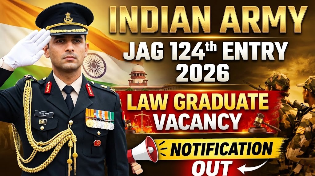 Indian Army JAG Entry 124th Course 2026