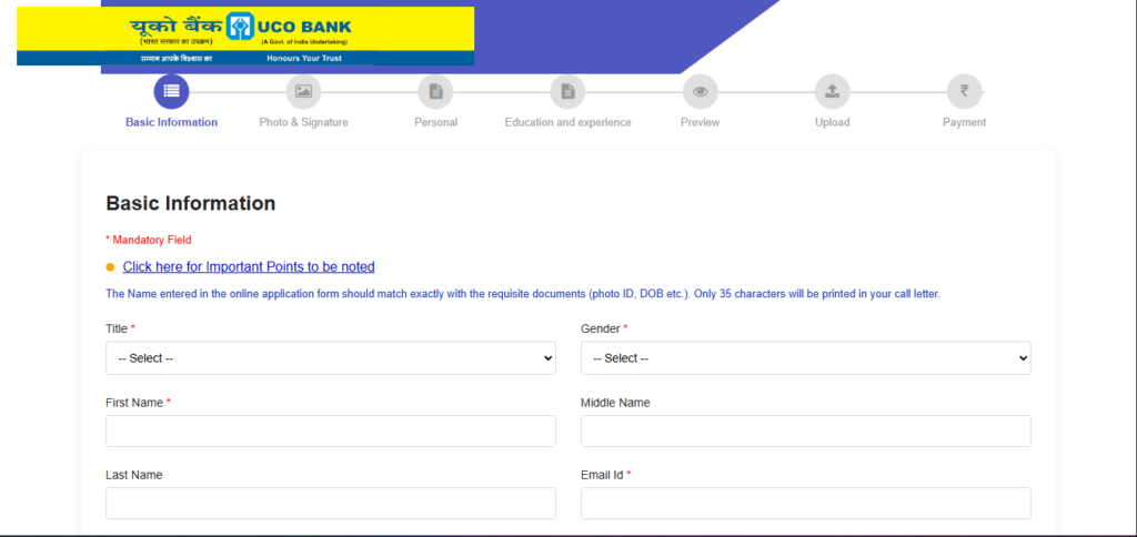 How to Apply Online For UCO Bank Recruitment 2026