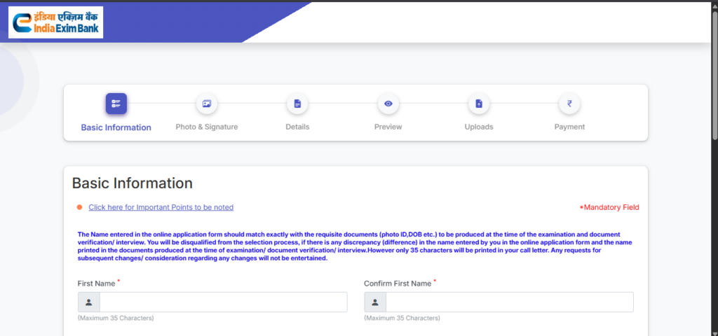 How to Apply Online for Exim Bank Management Trainee Recruitment 2026