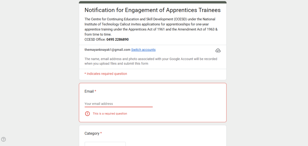 How to Apply for NIT Calicut Apprentices Recruitment 2026 