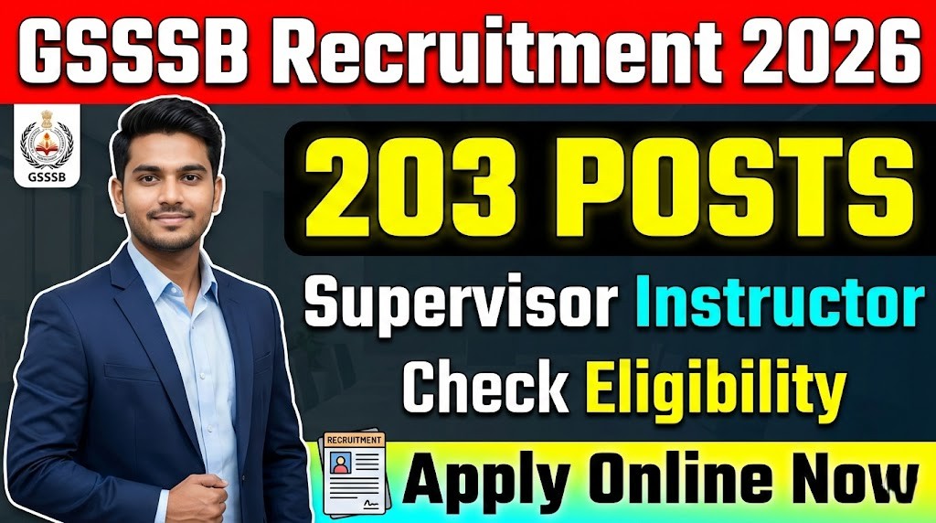 GSSSB Supervisor Instructor Recruitment 2026