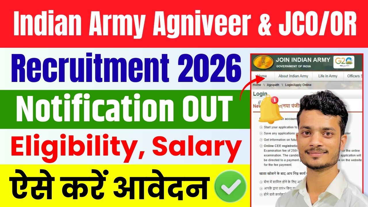 Indian Army Agniveer & JCO/OR Recruitment 2026