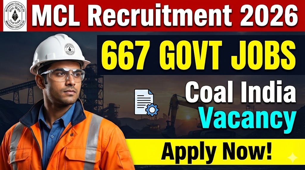 Mahanadi Coalfields MCL Recruitment 2026