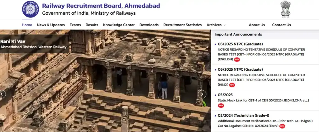 Indian Army Agniveer Rally Recruitment 2026 Official website image for RRB NTPC Graduate Admit Card 2026