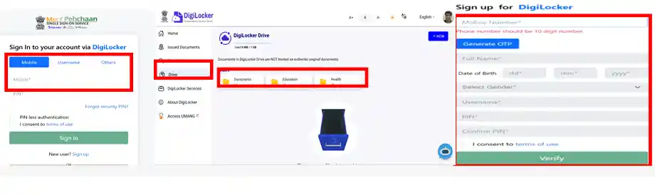 BPSC OTR 2026 Link digiloker to account for BPSC OTR 2026