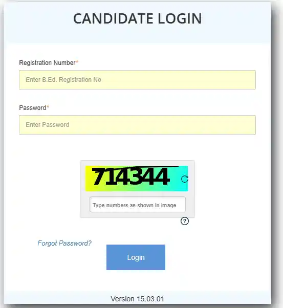 UPSC CSE Recruitment 2026 Login form for Uttar Pradesh UP BEd Admissions 2026