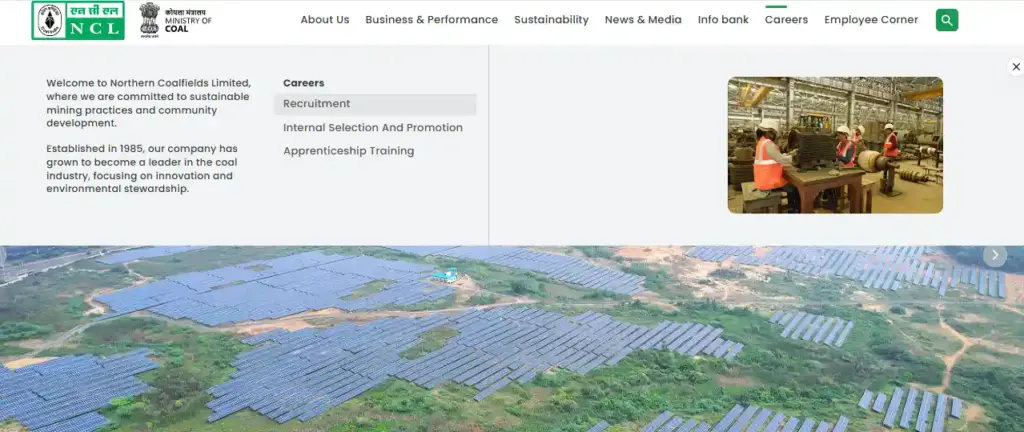 NCL website Homepage for NCL Assistant Foreman Recruitment 2026