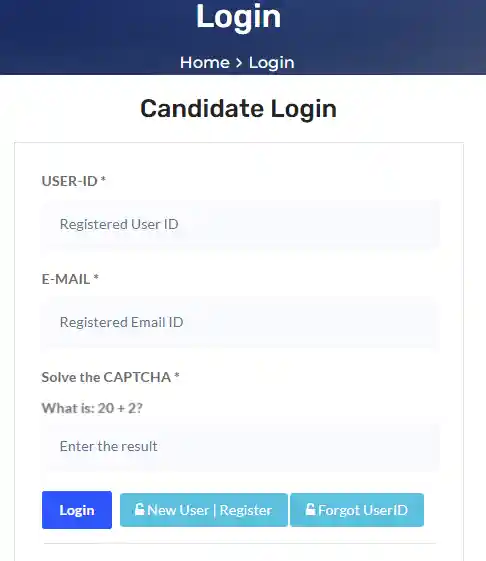 Login Form and Register option for NTPC Engineering Executive Trainees Recruitment 2026