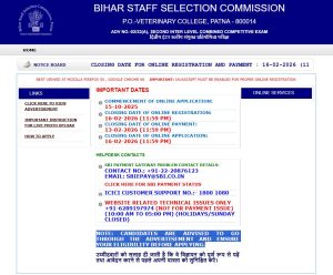 BSSC Inter Level Admit Card 2026 PDF Download