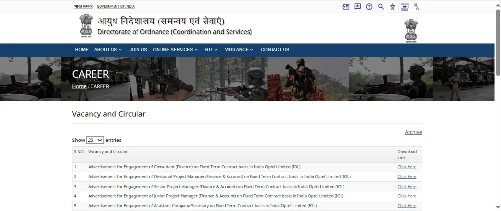 India Optel Recruitment 2026 Official Website