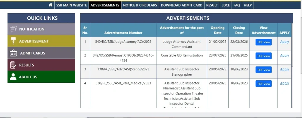 RRB Technician Answer Key 2026 Register Option for SSB Assistant Sub Inspector (ASI) Recruitment 2026