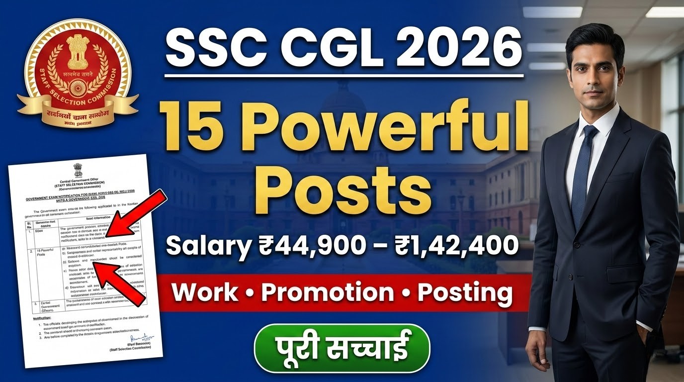 SSC CGL Job Profile Guide 2026