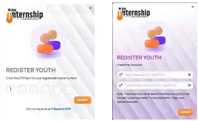 Create password for PM Internship Scheme 2026