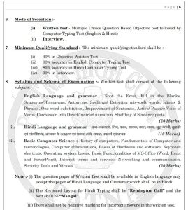 Patna High Court Computer Operator-cum-Typist Syllabus 2026 Patna High Court Computer Operator-cum-Typist Syllabus 2026