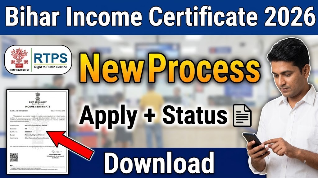 Bihar Income Certificate 2026: Online Apply Now