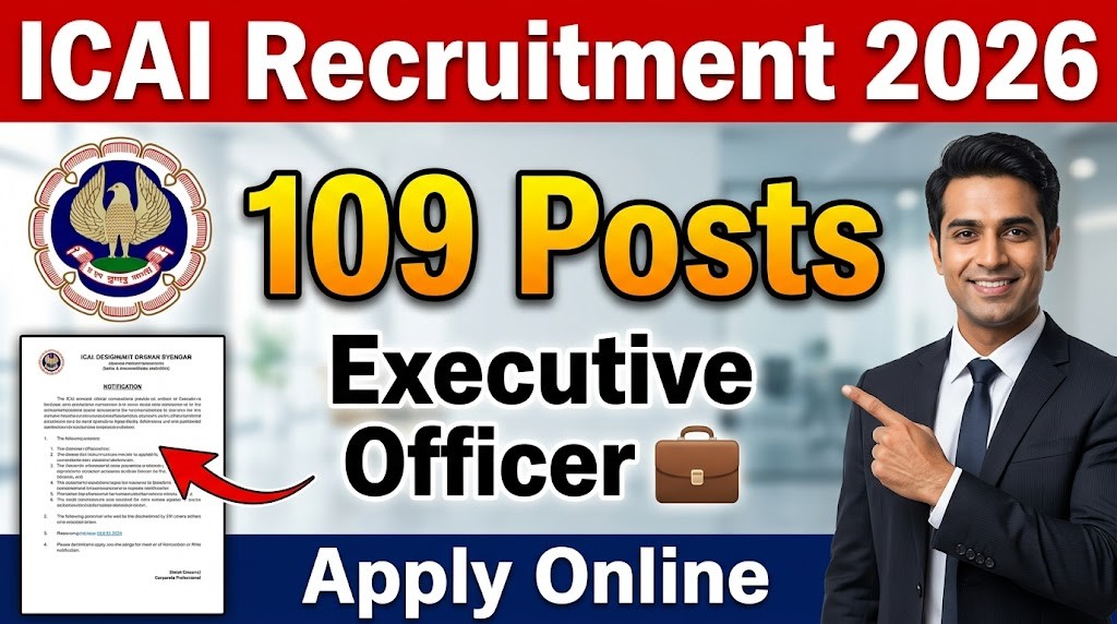 ICAI Executive Officer Recruitment 2026