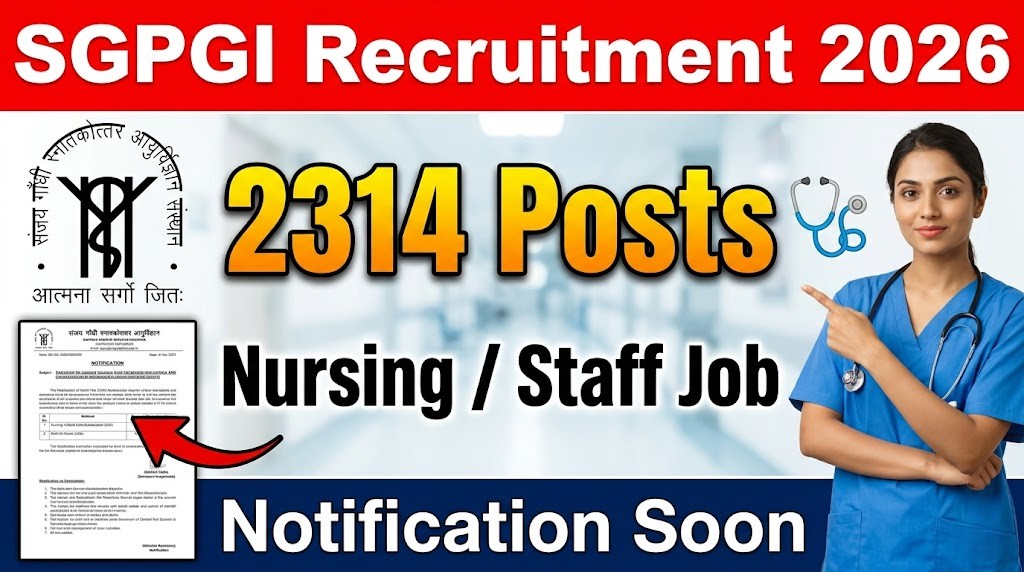 SGPGI Faculty & Non-Faculty Recruitment 2026