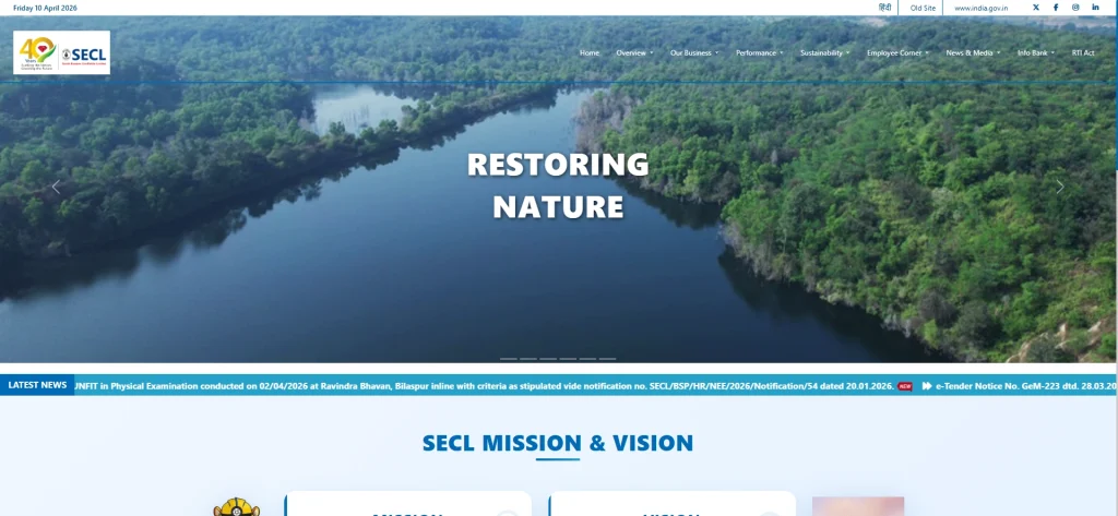 SECL Recruitment 2026 Official Site