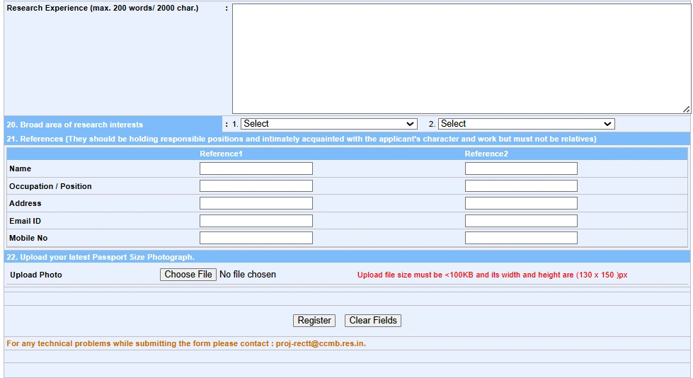 CSIR-CCMB Recruitment 2026 final submit