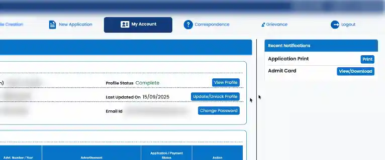 Admit card download option BPSC AEDO Admit Card 2026