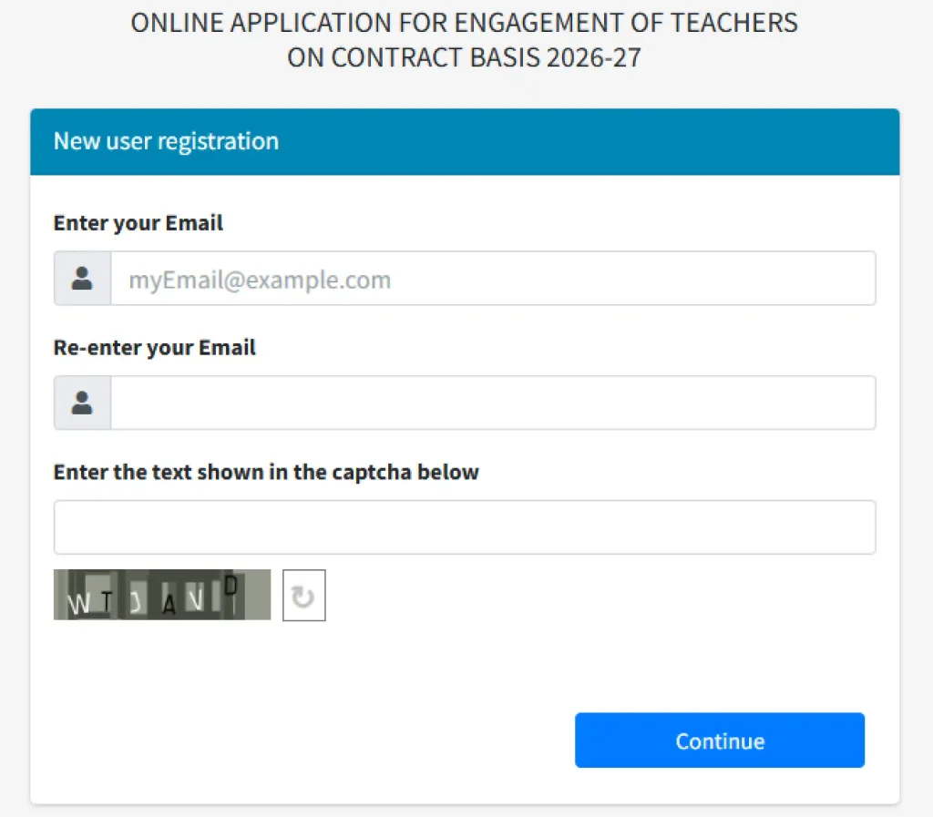 Login form image of NVS Bhopal Recruitment 2026
