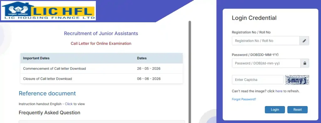 LIC HFL Junior Assistant Recruitment 2026