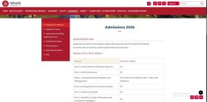 Nalanda University PG Admission 2026 Nalanda University Admission 2026
