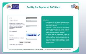 Reprint Pan Card Apply Online 2026