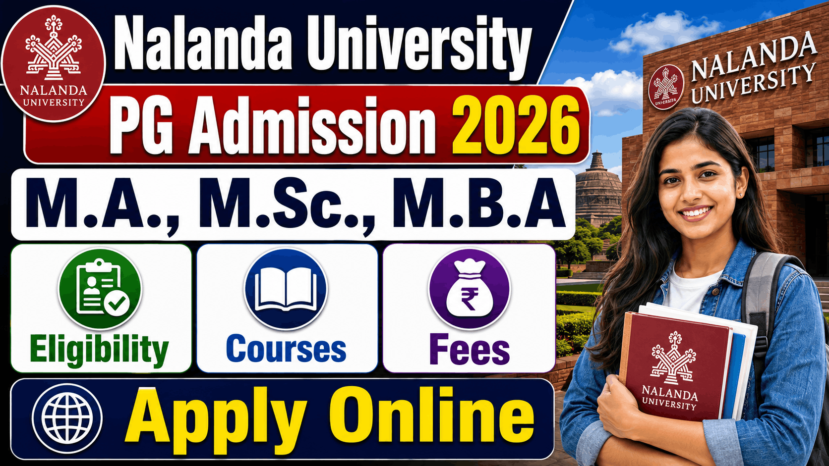 Nalanda University PG Admission 2026 Nalanda University PG Admission 2026