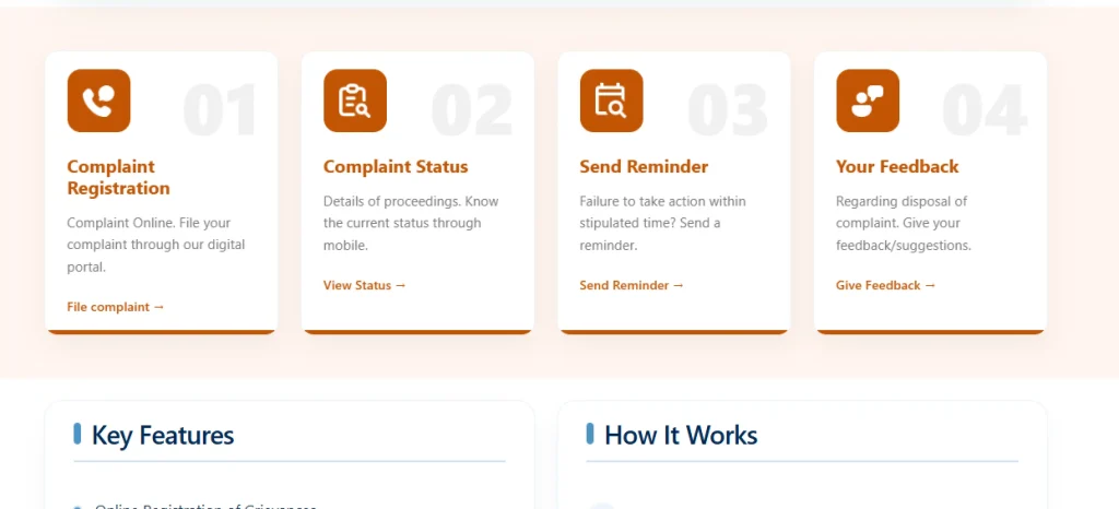 Complaint Registration option for Bihar Sahyog Portal 2026