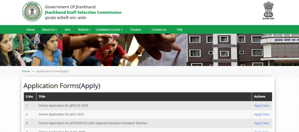 Apply Link for JSSC JTGLCCE Recruitment 2026