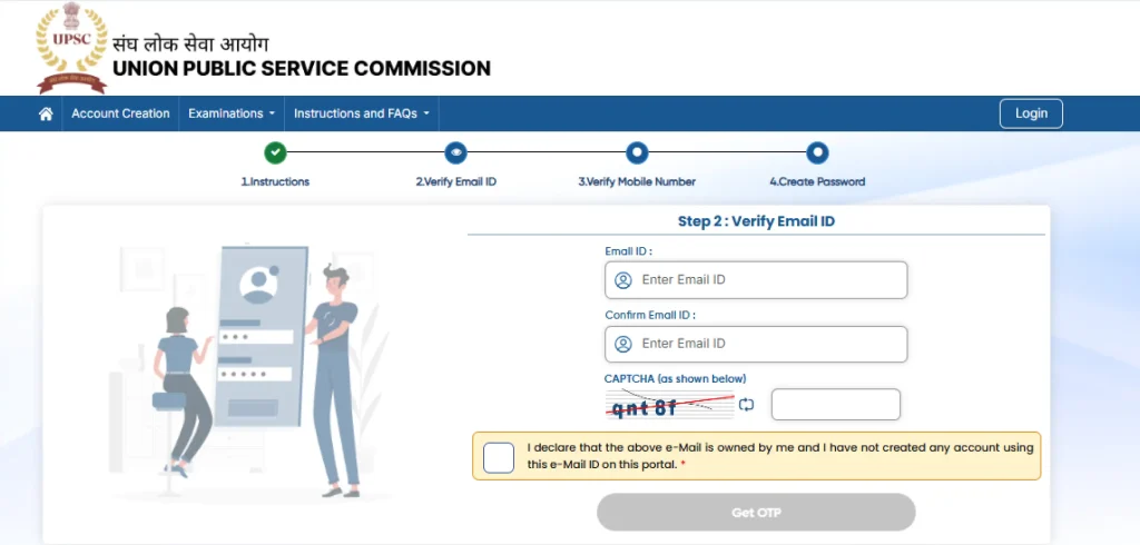 SSC CGL Vacancy 2026 Registration and contact verification for UPSC CDS II Recruitment 2026