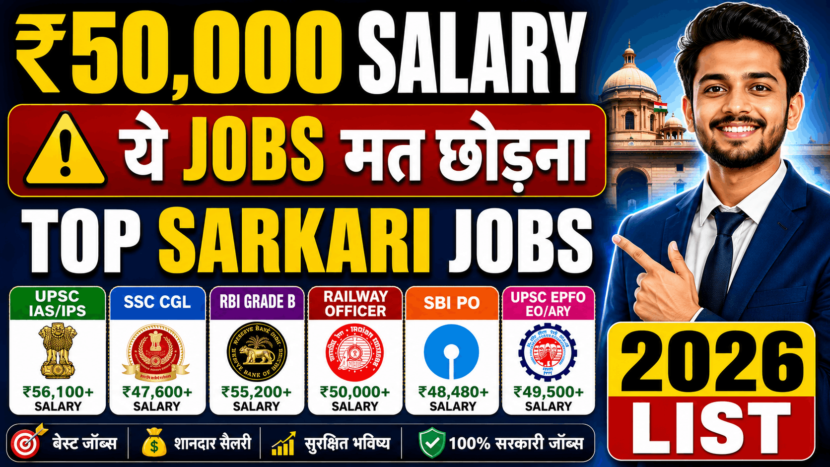 ₹50000 Salary Wali Government Jobs 2026