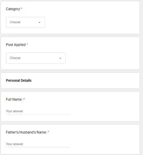 Google form image for NIT Calicut Apprentice Trainee Recruitment 2026