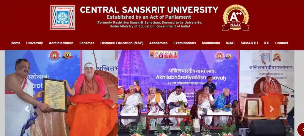 CSU Website homepage for CSU Delhi Teaching Vacancy 2026