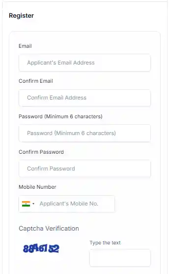 Registration form image for CSU Delhi Teaching Vacancy 2026