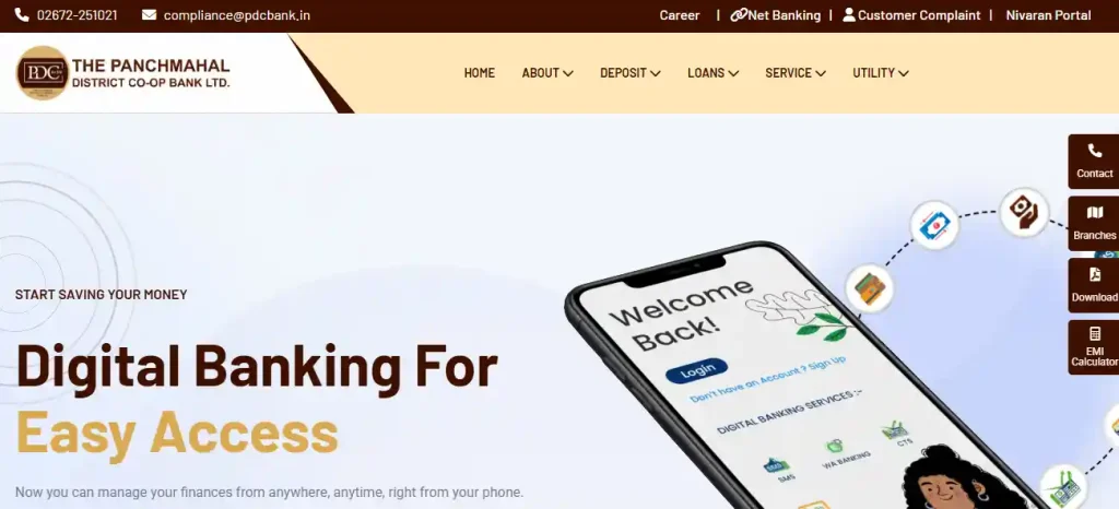 PDC Bank offlical website homepage image of PDC Bank Recruitment 2026