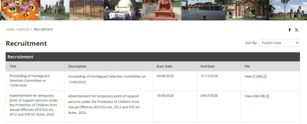 Notification download linkfor DCPU Madhubani Assistant Person Recruitment 2026