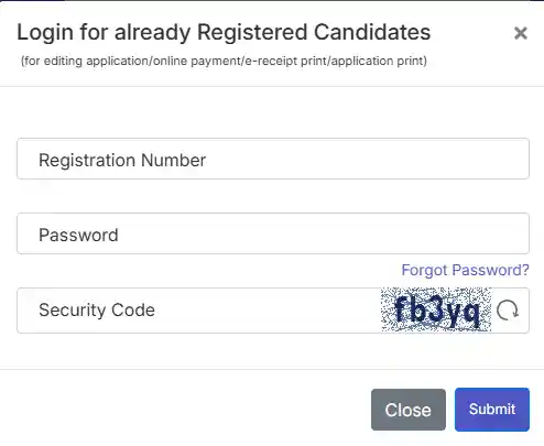 Login form image of Sangli DCC Bank Clerk Recruitment 2026