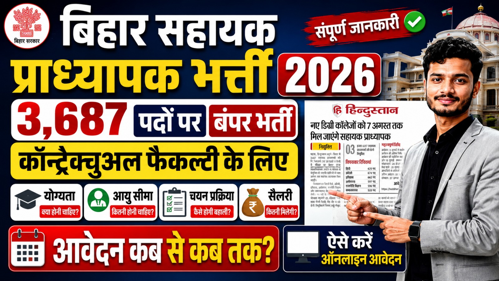 Bihar Assistant Professor Recruitment 2026