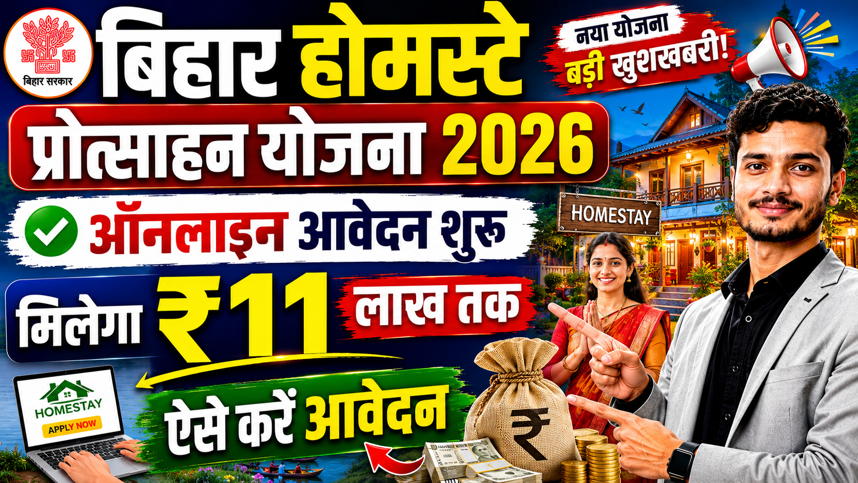 Bihar Homestay Protsahan Yojana 2026
