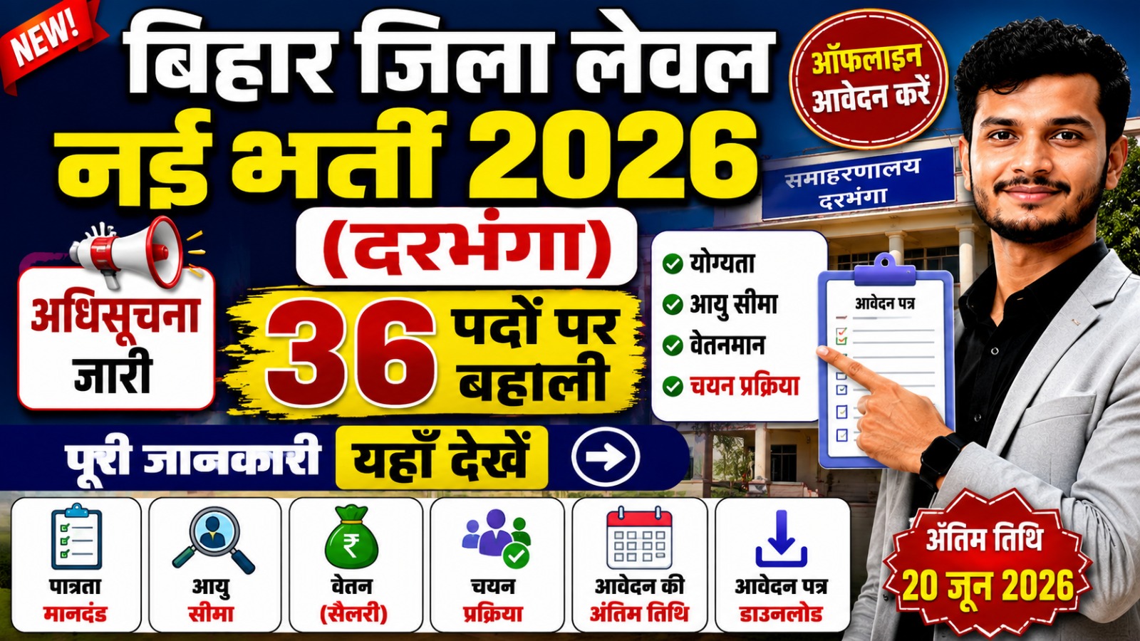 Bihar Jila Level Vacancy 2026