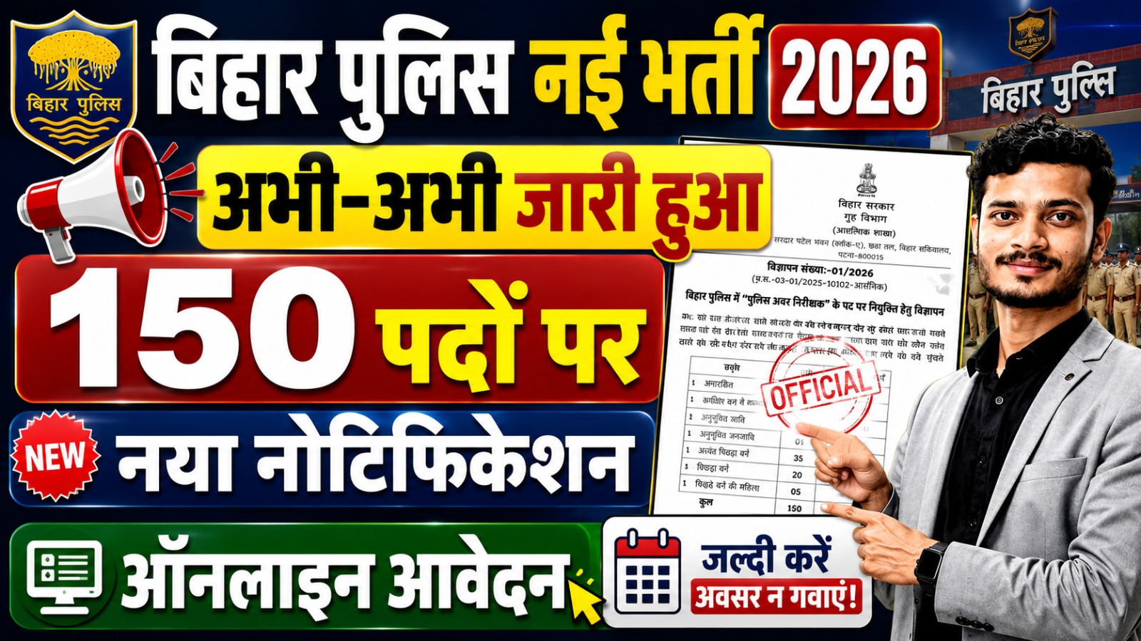 Bihar Police Sub Inspector Vacancy 2026